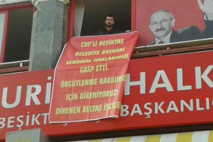 Beltaş işçileri CHP binasını işgal etti