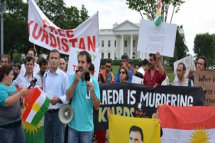 Beyaz Saray önünde Rojava'ya destek