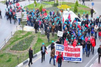 BMC işçisi yürüyor