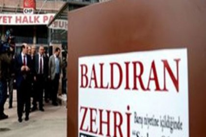 CHP önünde 'Baldıran zehirli' protesto