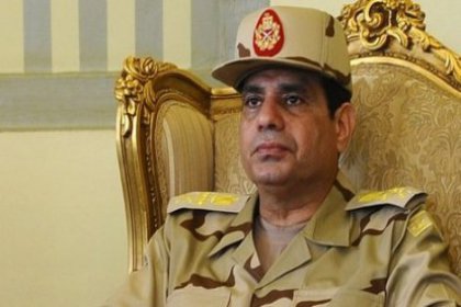 Darbeci general Abdulfettah el Sisi'nin portresi