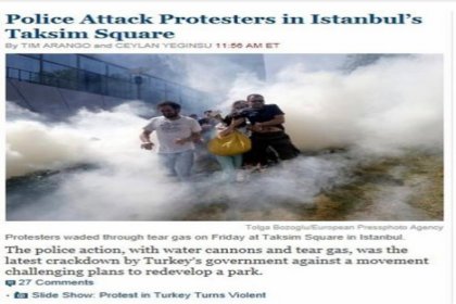 Gezi Parkı olayları dünya basınında!