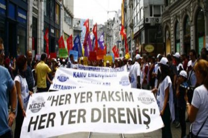 Greve katılan 8 KESK üyesine sürgün