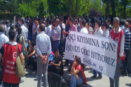Hacettepe Üniversitesi'nde sağlık emekçileri iş bıraktı