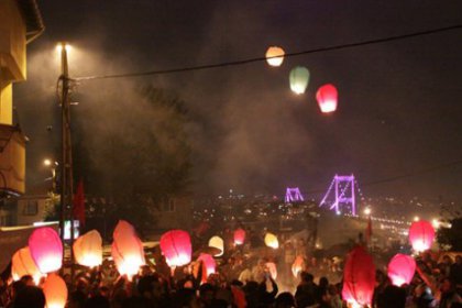 Hasan Ferit için Armutlu'da balonlar uçuruldu