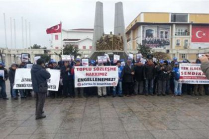 İSKOOP işçileri iş bıraktı