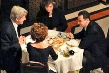 John Kerry'nin Beşar Esad'la yemeği gündem oldu
