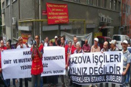 Kazova Tekstil işçileri: 'Sadaka değil hakkımızı istiyoruz'