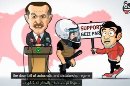 Mısırlı darbe yanlılarından Gezi Parklı Erdoğan animasyonu