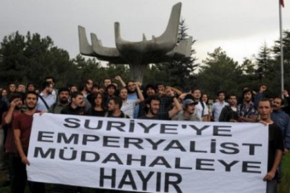 ''Suriye'de Emperyalist Müdahaleye ve Tezkere'ye Hayır''