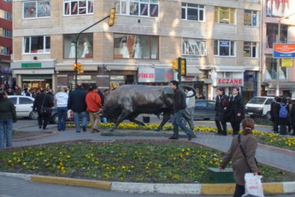 TBMM milli saraylar'ın boğa heykeli inadı devam ediyor