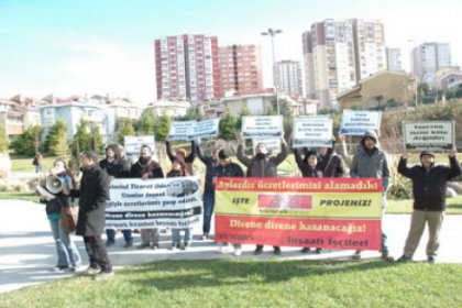 Teknopark patronuna evinde protesto