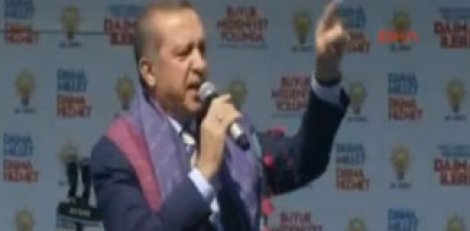 Erdoğan ''Bana neden Atatürk posteri sallıyorsunuz?''