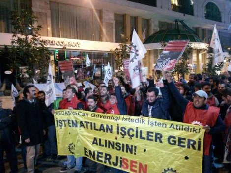 İşçi Sağlığı ve İş Güvenliği Meclisi; Taksim BEDAŞ önündeki direniş çadırına gidiyor