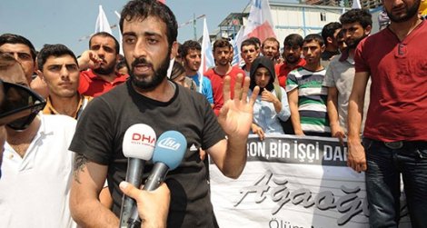 İşçinin öldüğü şantiyede protesto: Kırılan bareti gizlediler