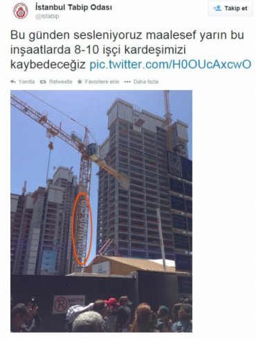 İstanbul Tabip Odası kazadan dört ay önce tweet atmıştı