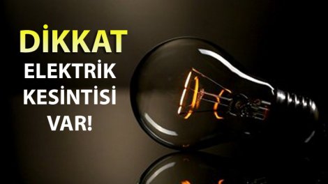 İstanbul'da bugün elektrik kesintisi
