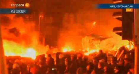 Kiev alevler içinde: 25 ölü