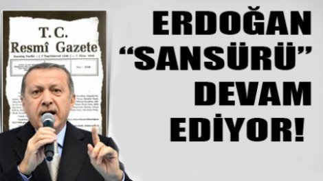 Resmi Gazete yine Erdoğansız!