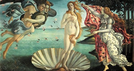 TV8'de Botticelli'ye 'çıplak kadın' sansürü!