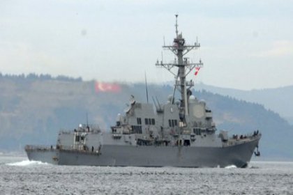 ABD savaş gemisi Çanakkale Boğazı'nda