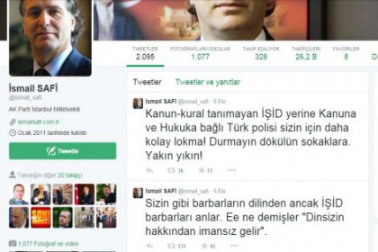 AKP'li vekil: Sizin dilinizden IŞİD anlar