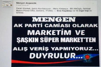 AKP’lilerden 'CHP’li esnafı boykot' kampanyası!