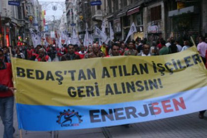 BEDAŞ İşçileri Direniş Çadırını Taksim'e Taşıyor