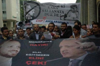 CHP gençliğinden Bilal Erdoğan eylemi