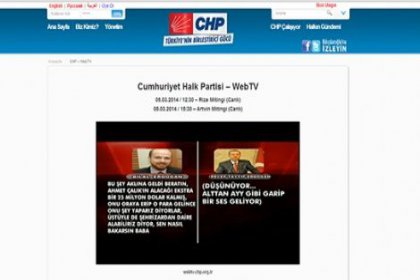 CHP Web TV, aralıksız ses kaydı yayınında