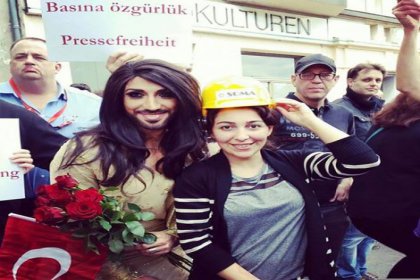 Conchita Wurst Erdoğan'ı protesto etti