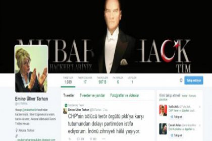 Emine Ülker Tarhan'ın Twitter hasabı hacklendi