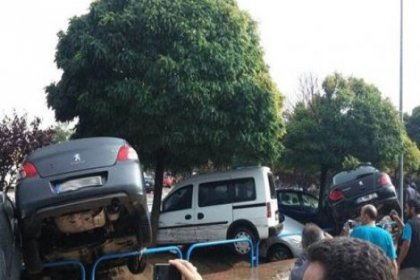 Eskişehir'de OSB'yi sel bastı