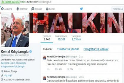 Kılıçdaroğlu'ndan Maden Kazası Tweeti