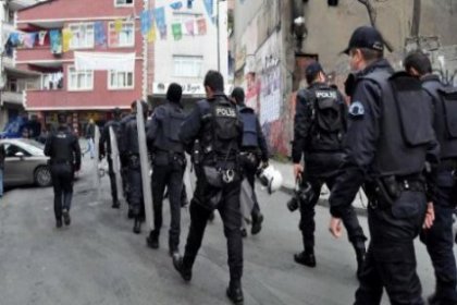 Okmeydanı'nda bir saatlik polis ablukası