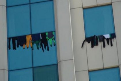 Taksim'deki lüks otelde temiz çamaşırlar!