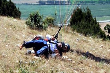 Tokat Valisi Cevdet Can yamaç paraşütü ile uçmak isterken yuvarlandı