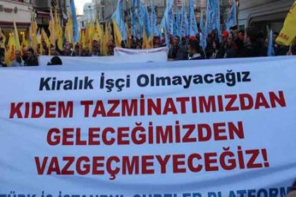 Türk-İş'ten 'Köleliğe son' mitingi