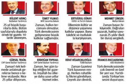 Zaman Gazetesi, 'Tek kelimeyle Vicdandır!'