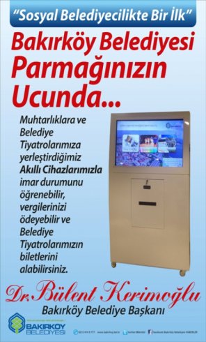 Bakırköy Belediyesi parmakların ucunda