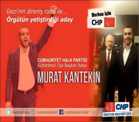 CHP'de Murat Kantekin Sultanbeyli İlçe Başkan adaylığını açıkladı