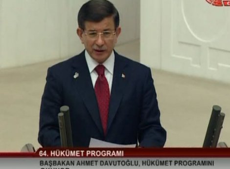 Davutoğlu 64'üncü Hükümet programını açıkladı