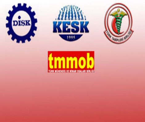 DİSK, KESK, TMMOB ve TTB: Milyonlar Barış İstiyor