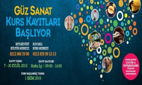 Güz sanat kursları birçok branşla başlıyor