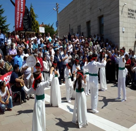 Hacıbektaş Dergahı önünde basın açıklaması