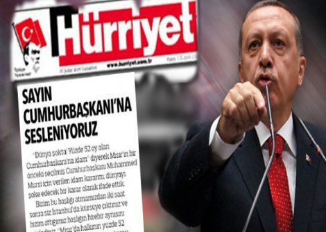 Hürriyet’ten Erdoğan’a: Amacınız nedir?