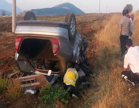 Kahramanmaraş'ta iki otomobil çarpıştı