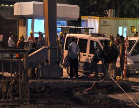 Mecidiyeköy metro inşaatında feci kaza
