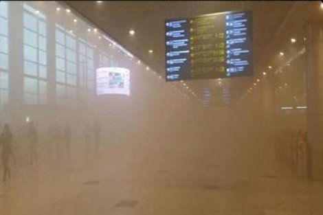 Moskova'da havalimanı yangını