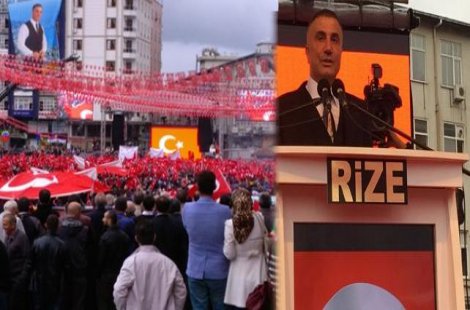 Organize suç örgütü lideri Sedat Peker'den AKP'ye destek mitingi